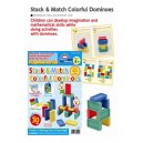 Stack & match colorfull dominoes