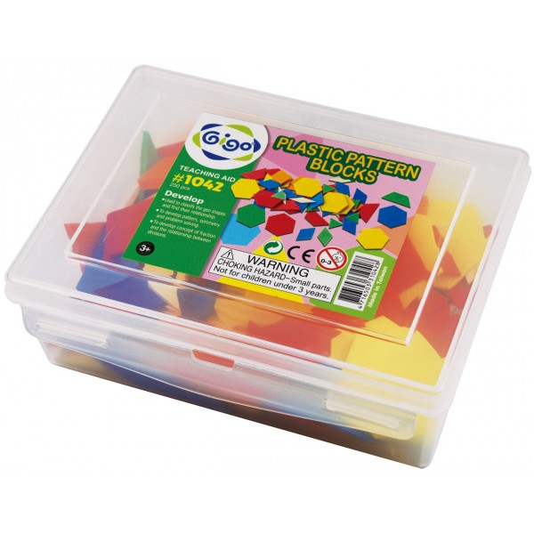 Plastic Pattern Block - Gigo Teaching Aids